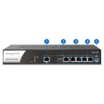 Draytek DV2962 Multi WAN Router with 1 x 2.5 GbE WAN, 1 x GbE Combo WAN for Load Balancing and Fail-over, 4 x GbE LANs, Object-based SPI Firewall, CSM, QoS, 200 x VPNs, 50 x SSL VPNs, and support VigorACS 2/3